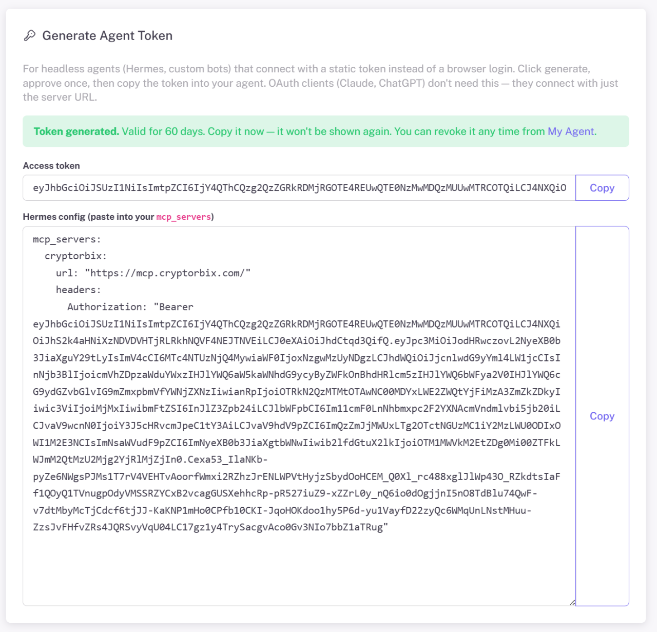 AgentRoost & Cryptorbix — full setup