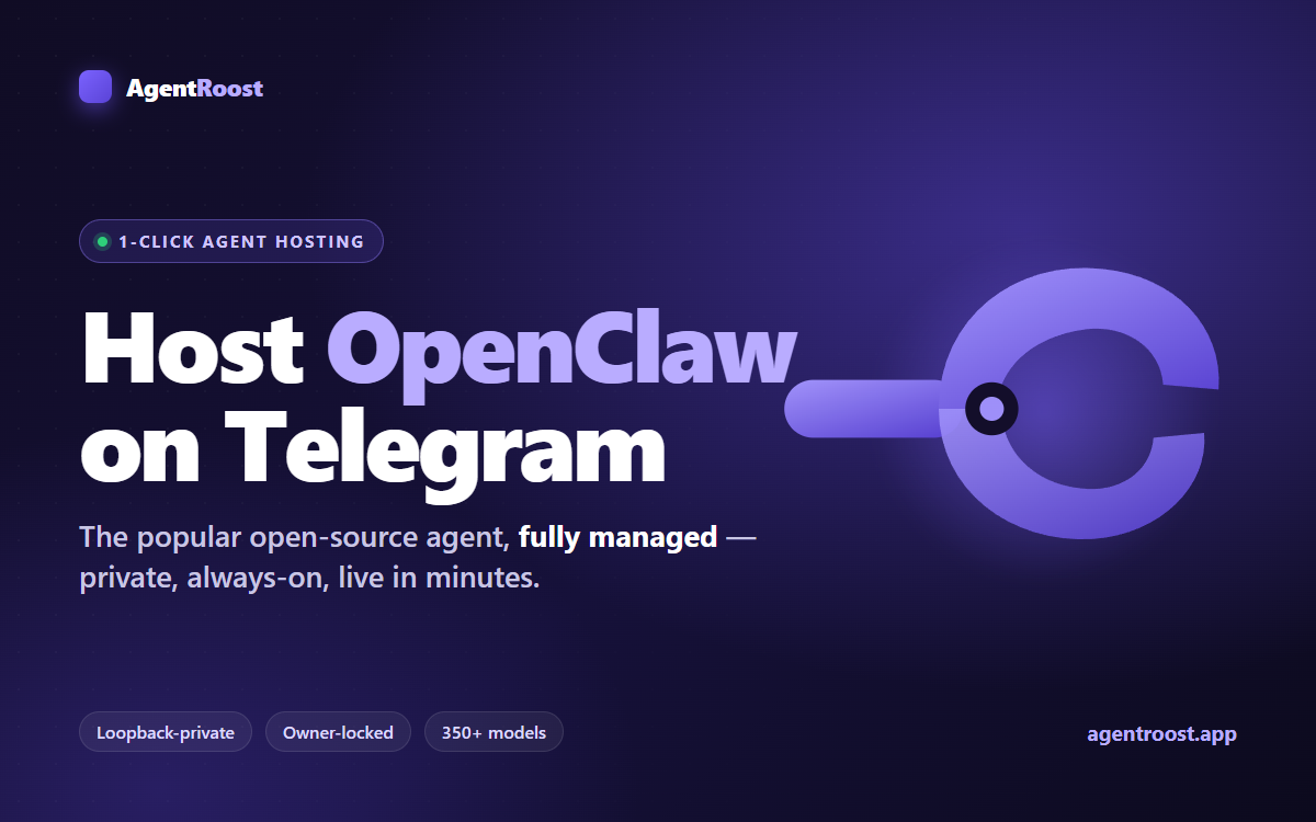 Host an OpenClaw agent on Telegram